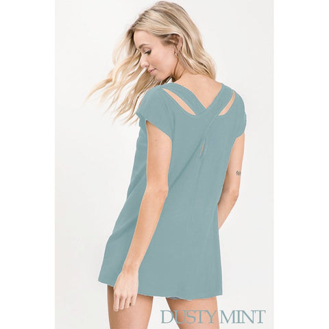 CUT OUT TOP-Dusty Mint-Body and Sol