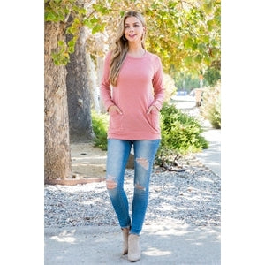 DUSTY PINK POCKET TOP-Body and Sol