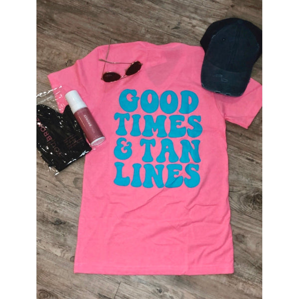 GOOD TIMES & TAN LINES TEE-Body and Sol