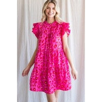 HOT PINK HATTIE DRESS-Body and Sol