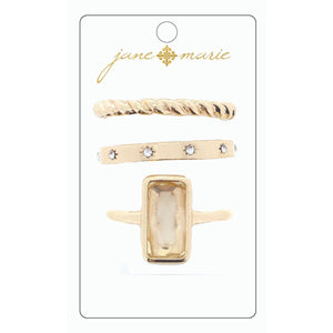 JANE MARIE 3 STACK RING-Body and Sol