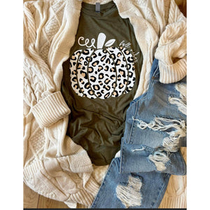 LEOPARD PUMPKIN TEE-Body and Sol