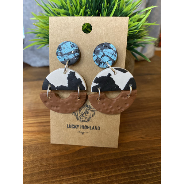 LUCKY HIGHLAND 3 TIERED EARRINGS-Body and Sol