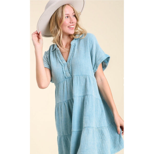 MINERAL WASH DRESS-Body and Sol