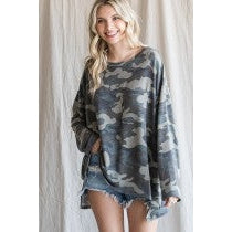 OVERSIZED CAMO TOP-Body and Sol
