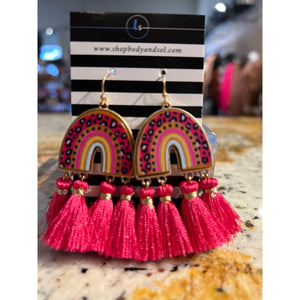 PINK RAINBOW EARRINGS-Body and Sol