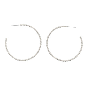 SILVER BEAD HOOPS-Body and Sol