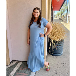 SKY BLUE MAXI DRESS-Body and Sol