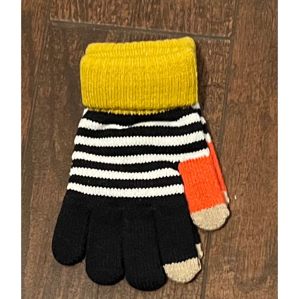 STRIPED SMART TIP GLOVES-Body and Sol