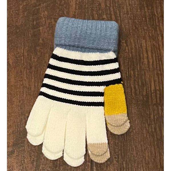 STRIPED SMART TIP GLOVES-Body and Sol