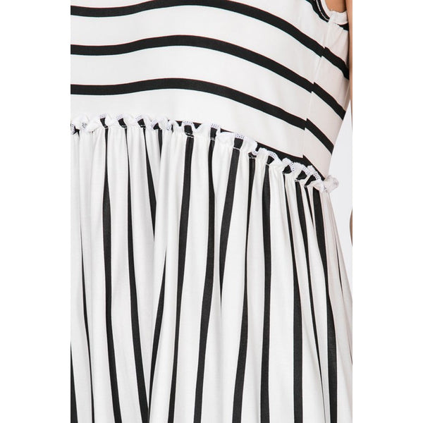 STRIPED T-SHIRT DRESS-Body and Sol
