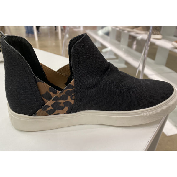VERY G BLACK & LEOPARD SLIP ON SNEAKERS-Body and Sol