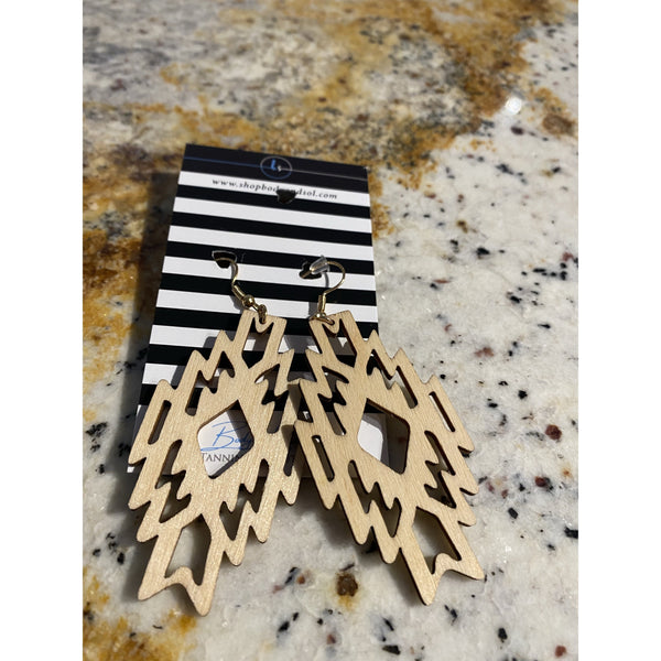 WOOD EARRINGS-Body and Sol